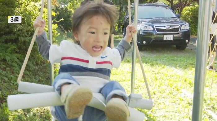 3歳 体重6990グラム、身長74センチに成長