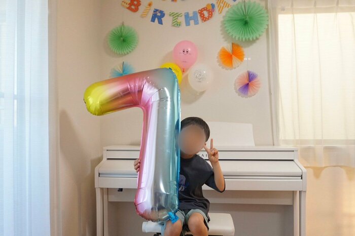 長男くん7歳のお誕生日(提供:もちまさん)