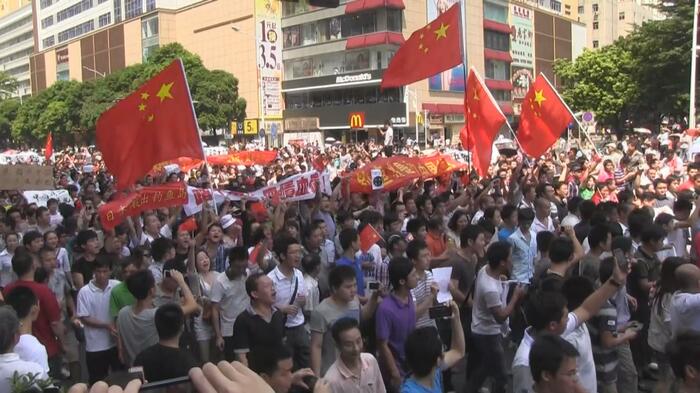 2012年の反日デモ（広東省深セン）