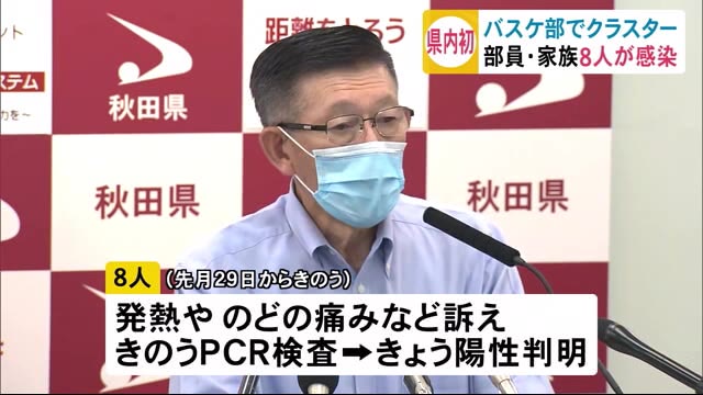 実業団バスケットチームの選手と家族が集団感染 県内初のクラスター 秋田