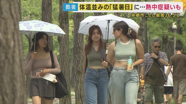 「熱中症疑い」京阪神で合計39人　93歳男性が線路わきで倒れ滋賀で一時運転見合わせも｜FNNプライムオンライン