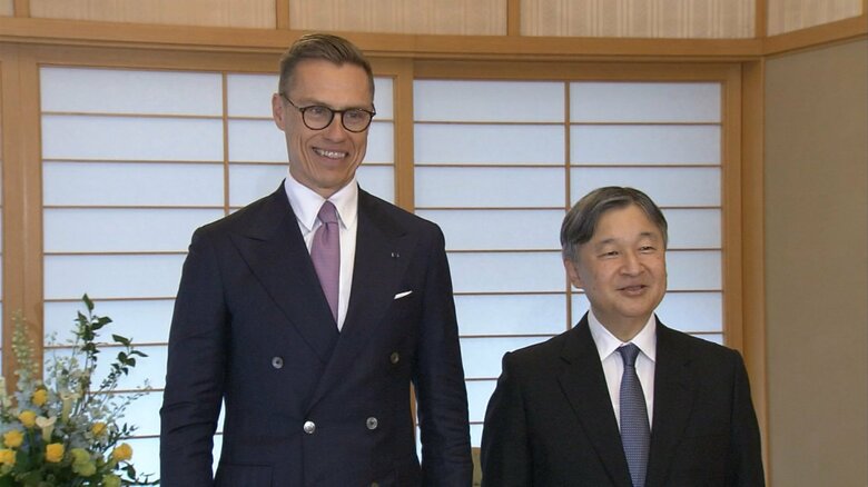 天皇陛下がフィンランド大統領と面会　男女平等についてご質問「どういう点で工夫を？」　能登被災地訪問への感謝も伝えられる｜FNNプライムオンライン