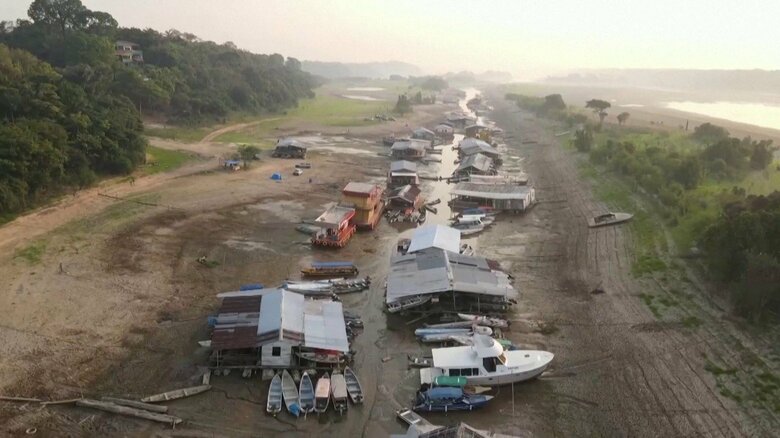 アマゾン熱帯雨林で干ばつ被害深刻…湖などで底が見えるほど干上がる　エルニーニョ現象が原因か　当局が緊急支援へ　ブラジル｜FNNプライムオンライン