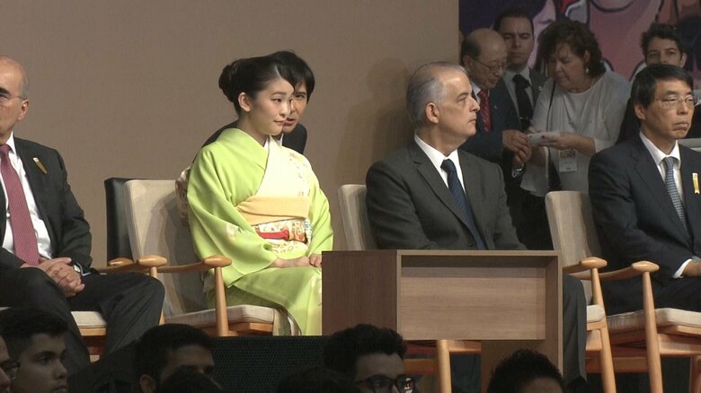 ブラジルを訪問し日本人移住110周年記念式典に出席した小室眞子さん　2018年7月