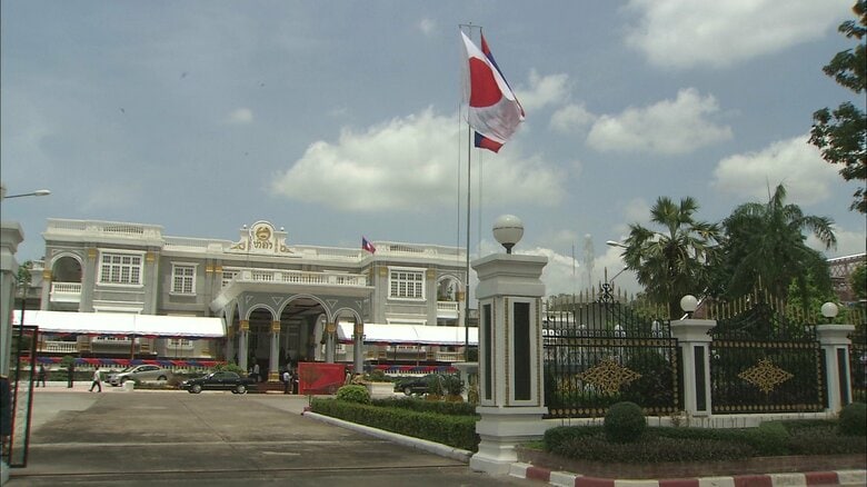 歓迎式典が行われた国家主席府