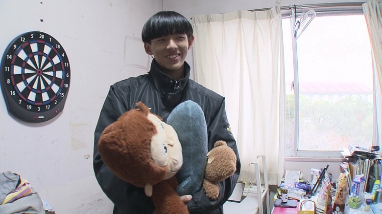 ぬいぐるみに癒しを感じる愛らしい一面も
