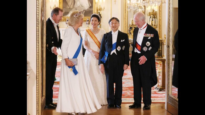 6月25日、チャールズ国王夫妻主催の晩さん会にご出席