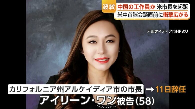 アルケイディア市の元市長、アイリーン・ワン被告（58）
