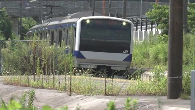 福島県沿岸部を走るJR常磐線　