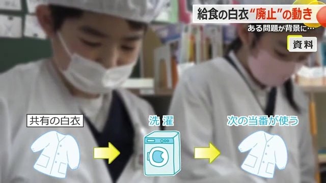 これまでは白衣を共用