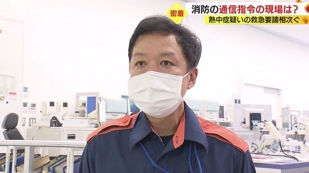 現況を説明する白鳥高浩 消防司令長