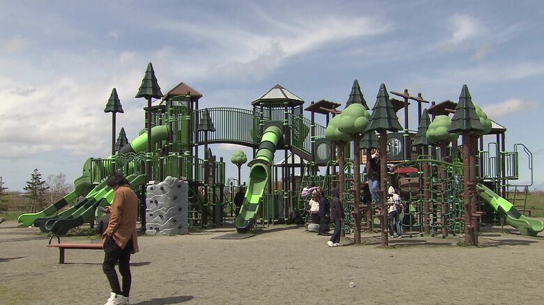 大型の遊具が人気！