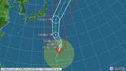 【台風情報】大型で強い台風27号の進路予想　3日午後9時現在、小笠原近海、中心気圧960ヘクトパスカル　4日午前9時には非常に強い勢力になる予想