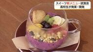 高校生が開発したスイーツ　カフェの期間限定メニューに「子どももパクパク」販売開始前に試食会（松江市）