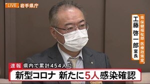 【ノーカット】 1/15(金)ー<1> 岩手県内感染状況の報告 新型コロナ