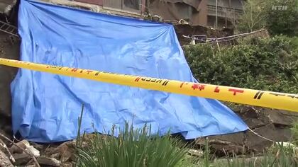 長崎県内で激しい雨　長崎市では住宅の玄関前でがけ崩れも　ゴトゴトと音…「雷かと思った」