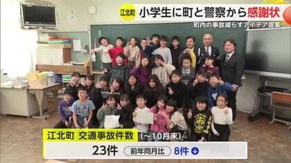 交通事故減らす！信号機設置や舗装に色を付けるアイデア提出で小学生へ感謝状【佐賀県】