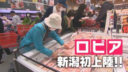 新潟初進出の『ロピア』オープン初日に約800人の行列！有給とり朝5時から並ぶ人も…“食のテーマパーク”に買い物客もワクワク「通いたくなる」