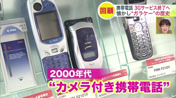 カメラ機能付きの携帯電話