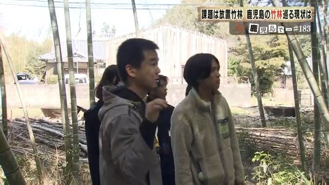 慶応大学の学生に説明する田中力さん