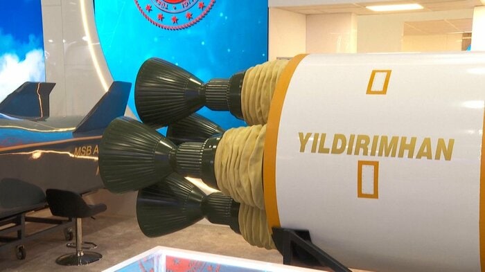 ILDIRIMHAN　型ICBM模型のスラスター 噴射口　ｘ4個