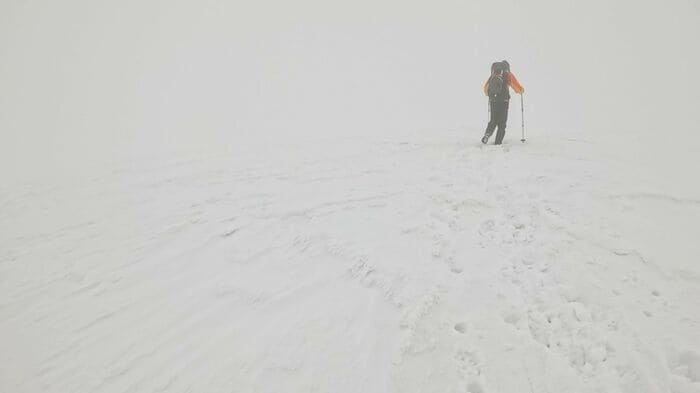 今回は天候に恵まれず…