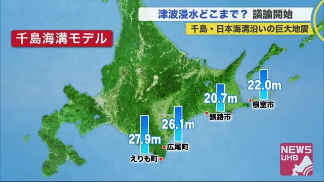 「津波浸水どこまで?」千島・日本海溝沿いで巨大地震が起きたら…20メートル超も 年度内に想定まとめへ