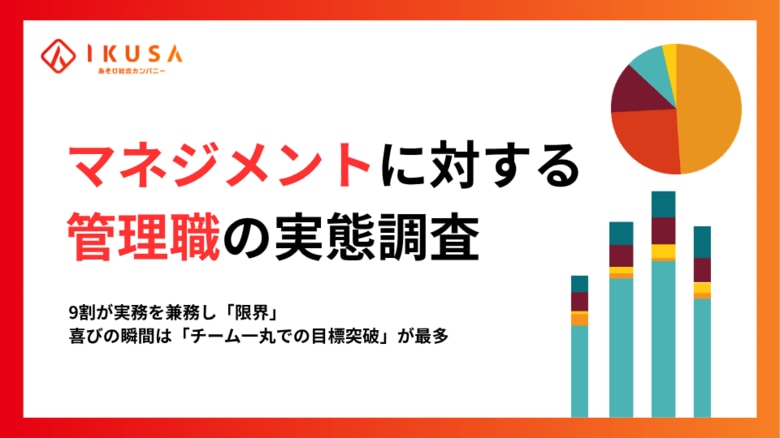 【管理職の意識調査】9割が実務を兼務し「限界」。一方で、喜びの瞬間は「チーム一丸での目標突破」が最多