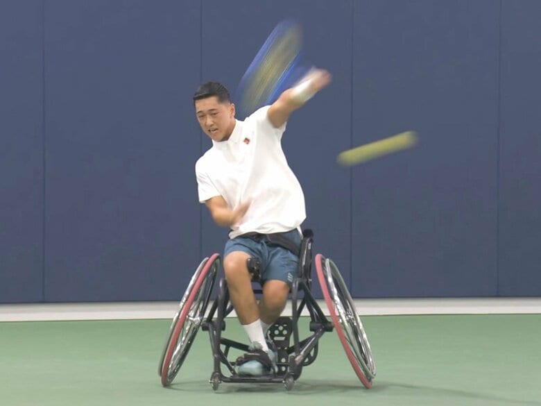 “生涯ゴールデンスラム”へ…車いすテニス小田凱人が全米OPに向け練習公開「自分の名前をテニス界に刻みたい」｜FNNプライムオンライン