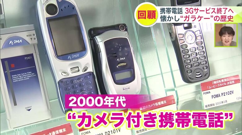 カメラ機能付きの携帯電話