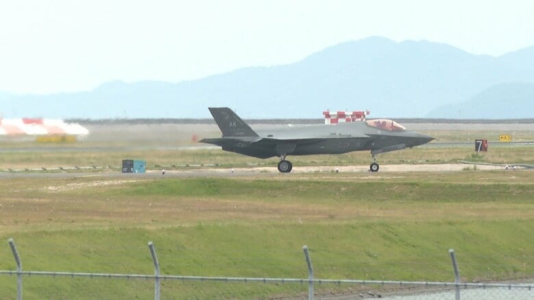 アメリカ空軍F-35Aブロック4戦闘機（岩国基地6月5日）