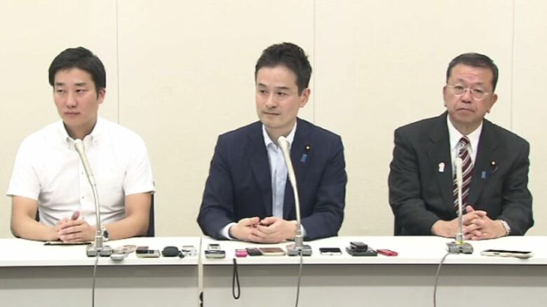 3衆院議員の記者会見（8日）