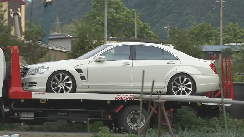 暴力団幹部の男が乗っていたとみられる車