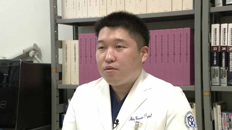これまで防御姿勢の細かい研究がなく「今回、信頼性が得られた」と話す石垣佑樹医師