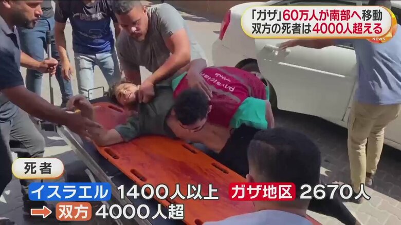 混乱が続くガザの様子