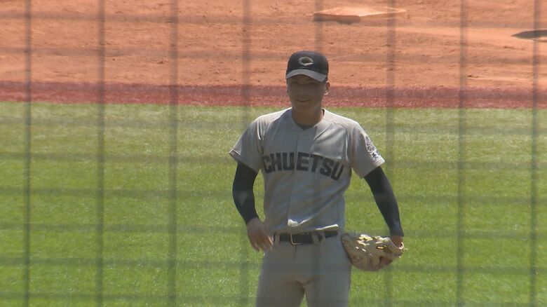 中越・野本投手