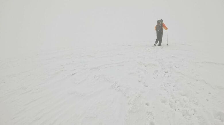 今回は天候に恵まれず…