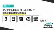 【新事実】アイデアの寿命は「たった3日」？成長企業の6割がこだわる「3日間の壁」を超えられない企業のリスク
