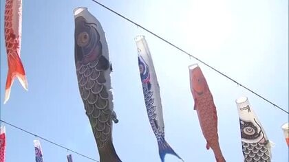 新潟・加茂市で約500匹の”こいのぼり”　春の風物詩楽しむ家族連れも　最高気温は県内9地点で夏日観測　