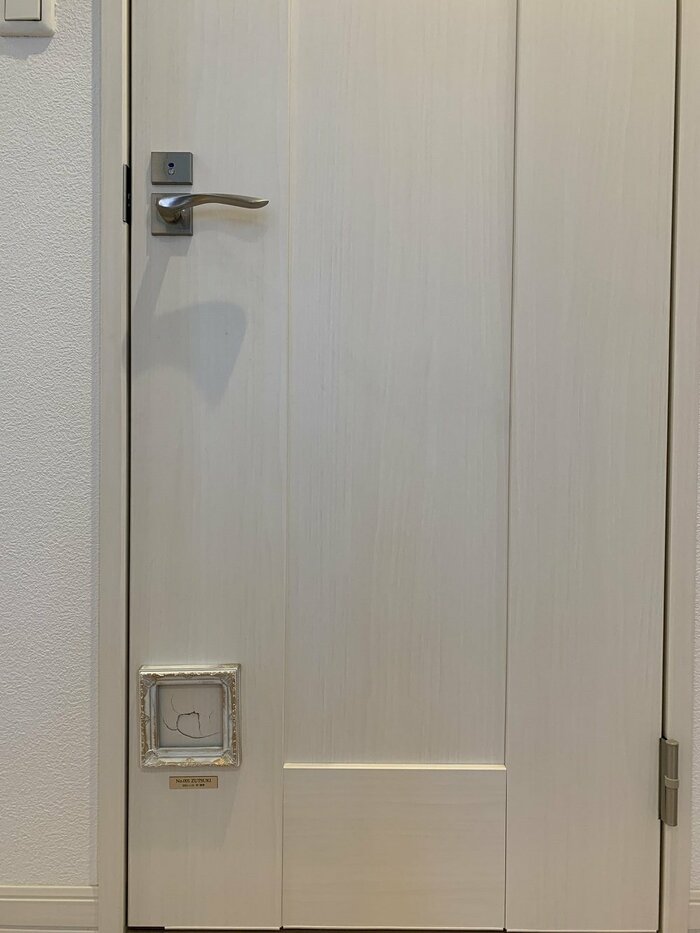 扉に開けられた”穴”だった