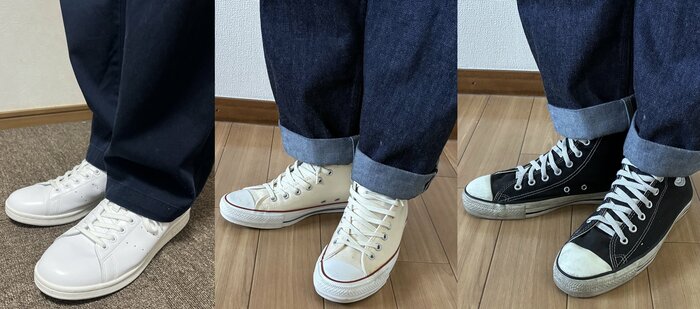 どこにでも売ってる“普通”の靴なら失敗知らず（特集班撮影）