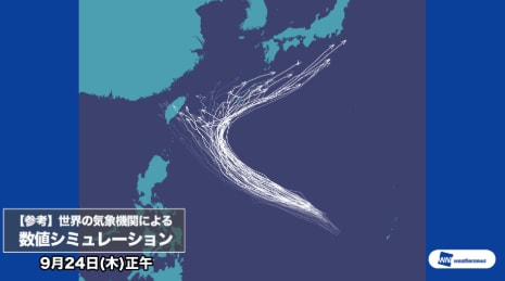 各国のシミュレーション　24日正午