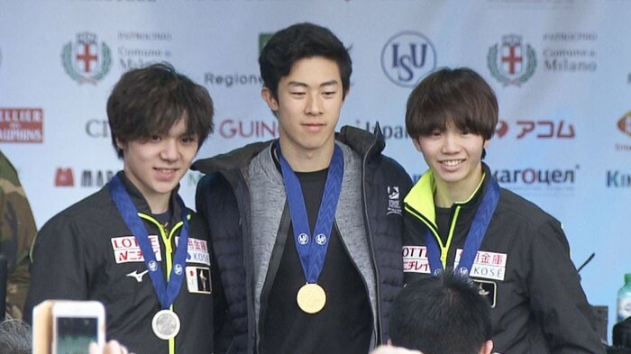 ネイサン・チェン、宇野昌磨さんに次ぐフリー3位でスモールメダルを獲得(2018年3月)