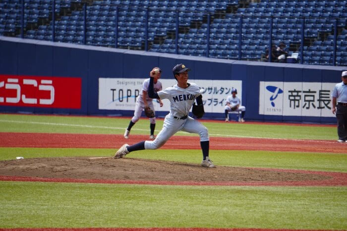 今井主将がマウンドへ