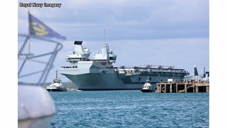イギリス空母「プリンス・オブ・ウェールズ」出港　夏ごろには日本にも寄港　自衛隊と合同演習へ｜FNNプライムオンライン