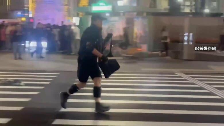 ビルから飛び降り死亡した容疑者宿泊先からガソリン入りの瓶23本・刃物4本見つかる　台北市無差別襲撃事件で3人死亡11人重軽傷｜FNNプライムオンライン