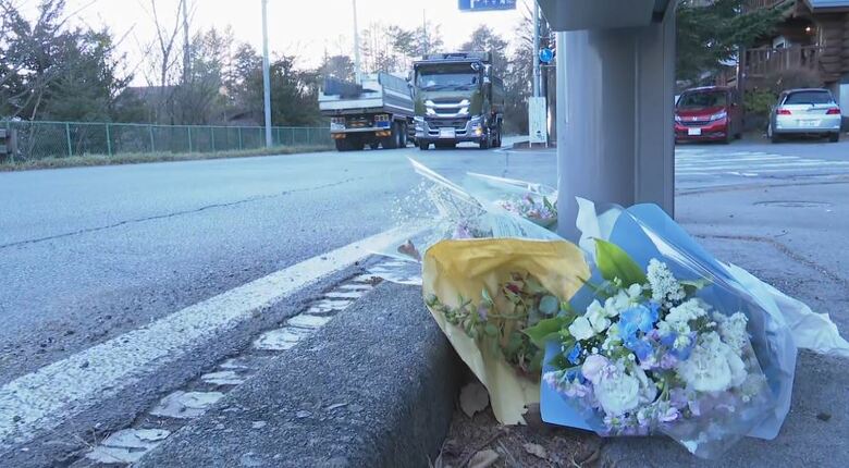 事故現場（長野県軽井沢町）