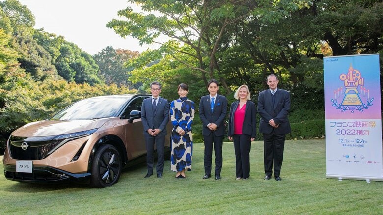 フランス大使館大使公邸で行われた「フランス映画祭2022 横浜」ラインアップ発表記者会見