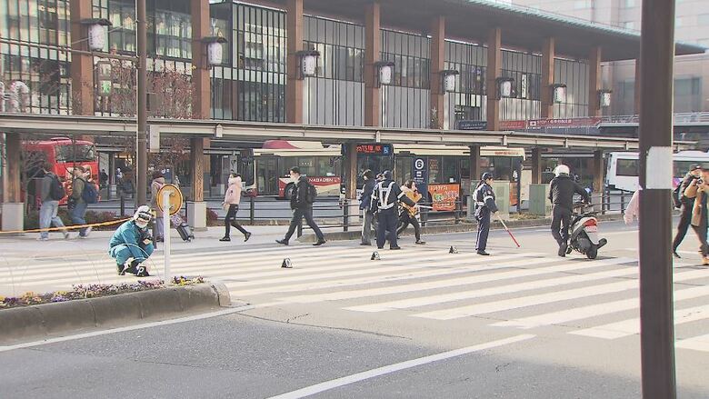事件現場　JR長野駅前
