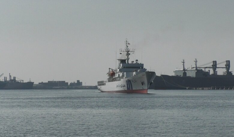 アメリカ東部メリーランド州ボルチモアに到着した「こじま」